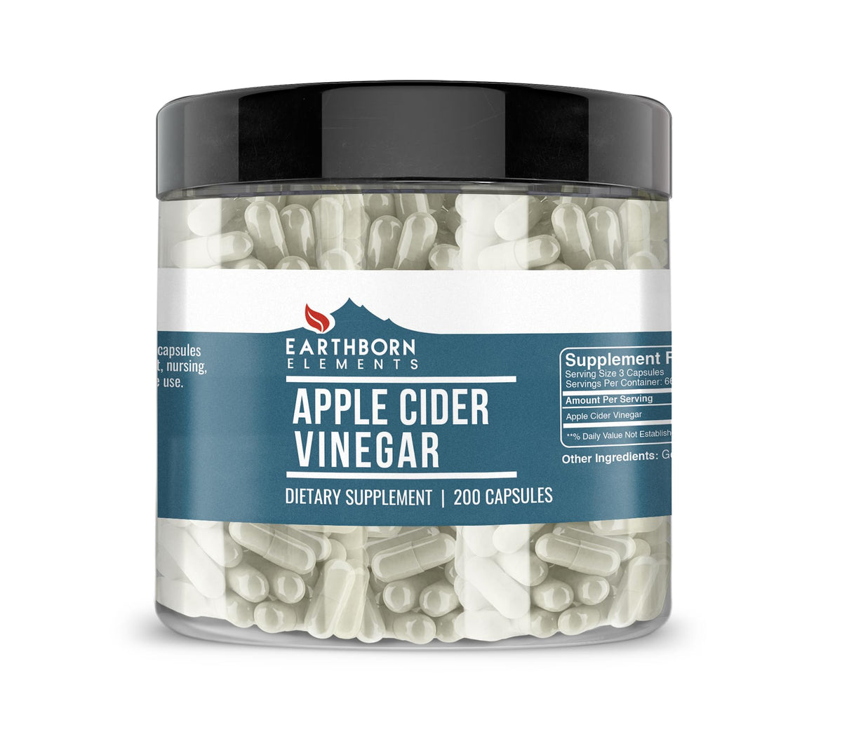 Earthborn Elements Apple Cider Vinegar - 200 Capsules