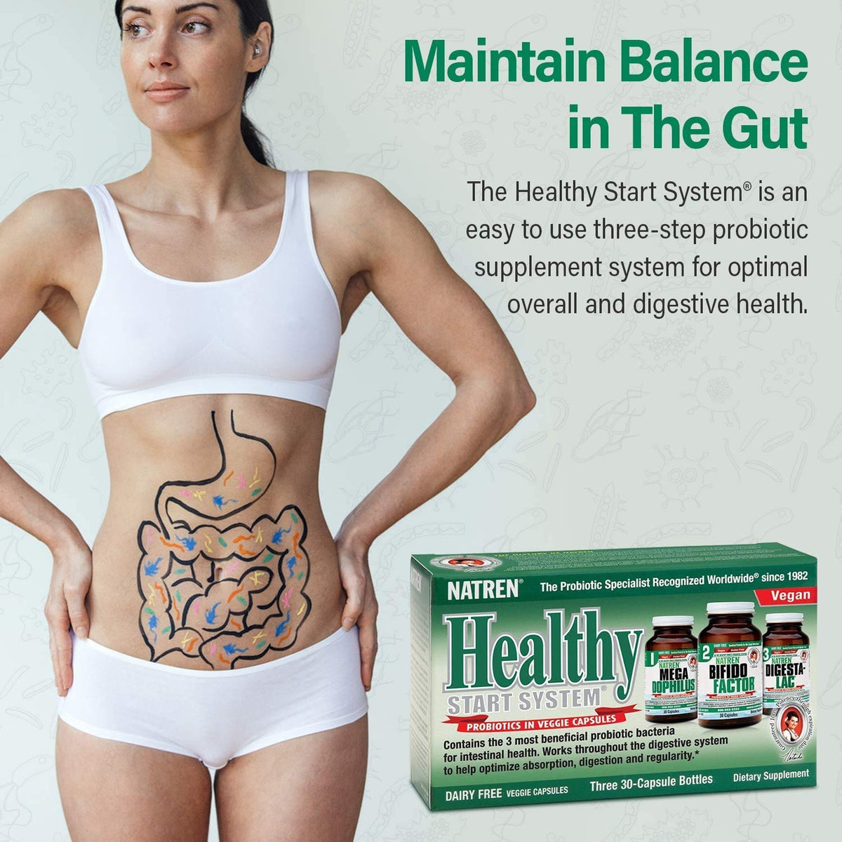 Natren Healthy Start System Dairy Free Probiotic - 60 Capsules - image 3