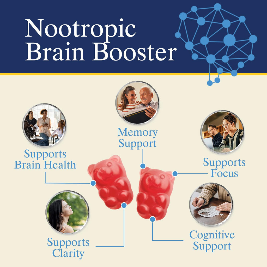 Nature's Nutrition Brain Supplement Gummies for Memory & Focus - 60 Gummies - image 5