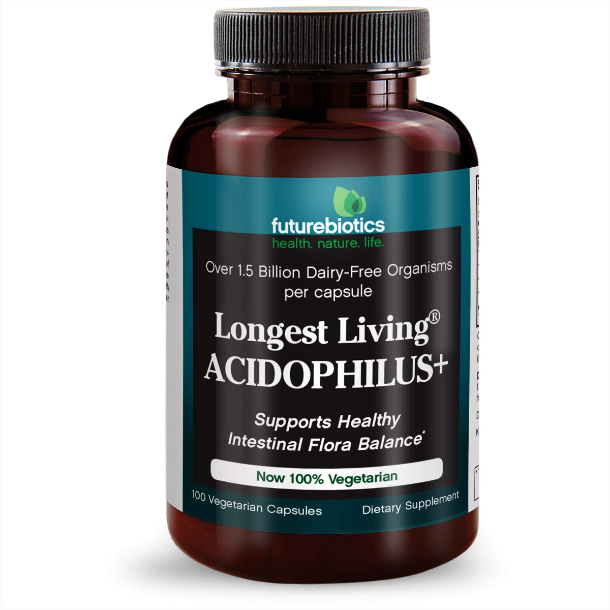 Futurebiotics Longest Living Acidophilus+ - 100 Vegetarian Capsules - image 5