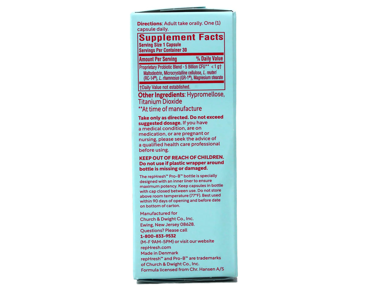 Rephresh Pro-B Vaginal Probiotic Supplement - 60 Capsules - image 4