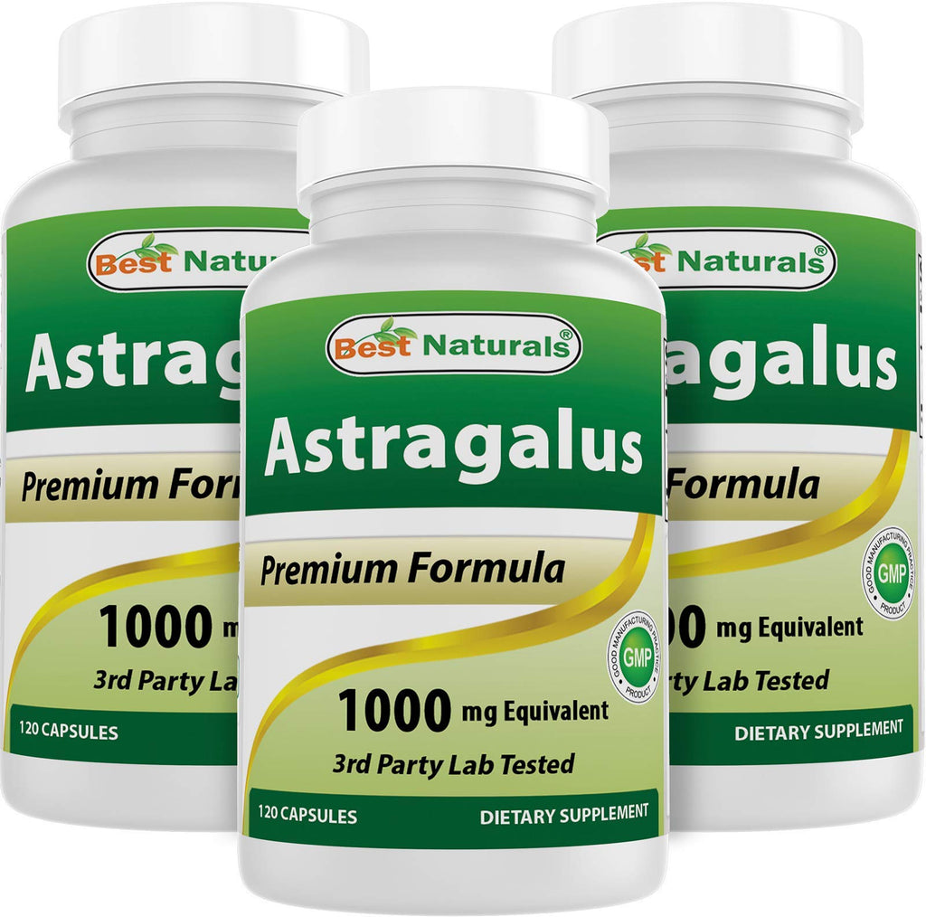 Best Naturals Astragalus 1000 mg Immune Support - 360 Capsules