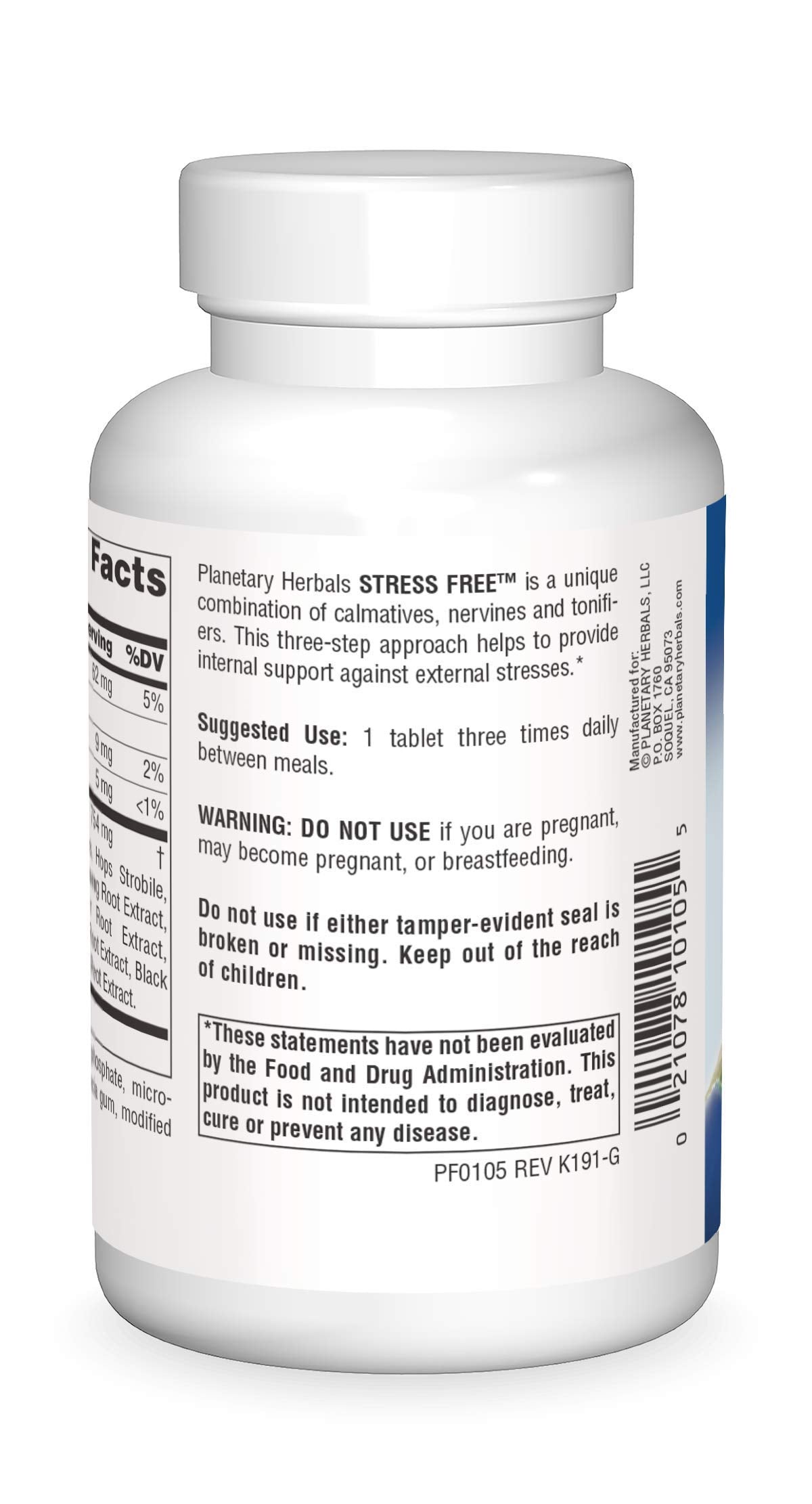 Planetary Herbals Stress Free Calm Formula Tablets - 90 Count - image 2