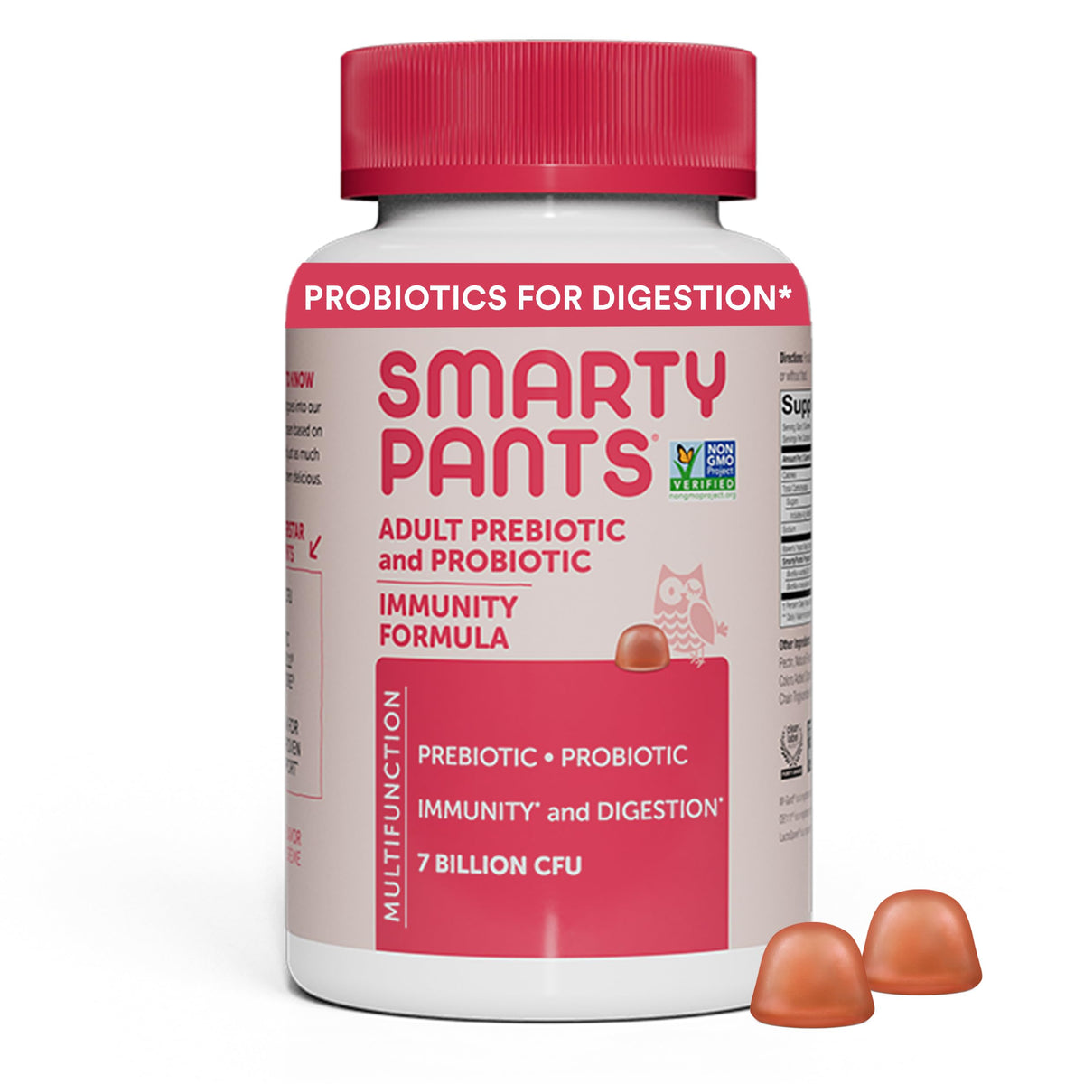 SmartyPants Adult Probiotic & Prebiotic Gummies - 60 Gummies