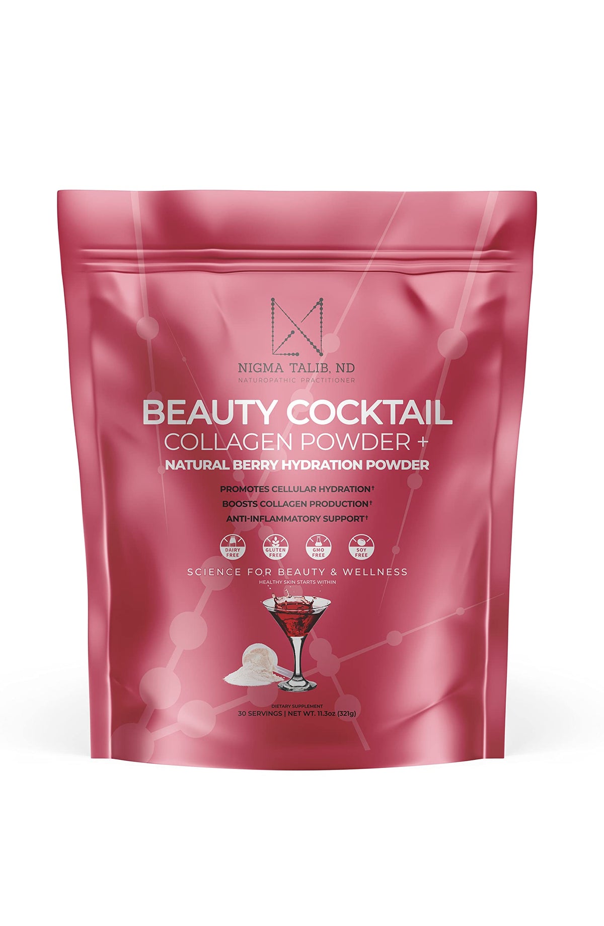 DR. NIGMA Beauty Cocktail Powder Electrolyte Drink Mix - 30 Servings