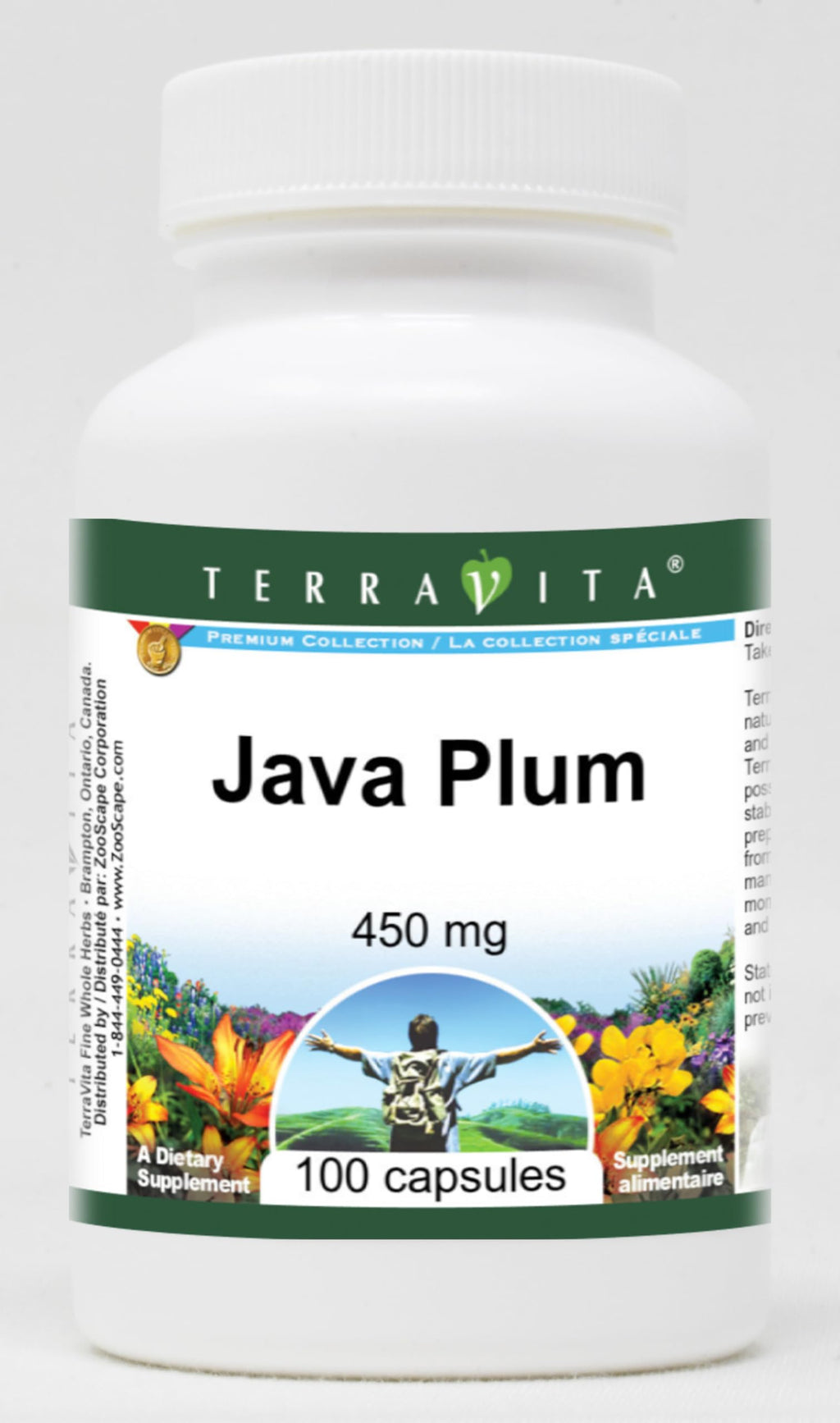 Terravita Java Plum 450 mg - 300 Capsules (3 Pack)