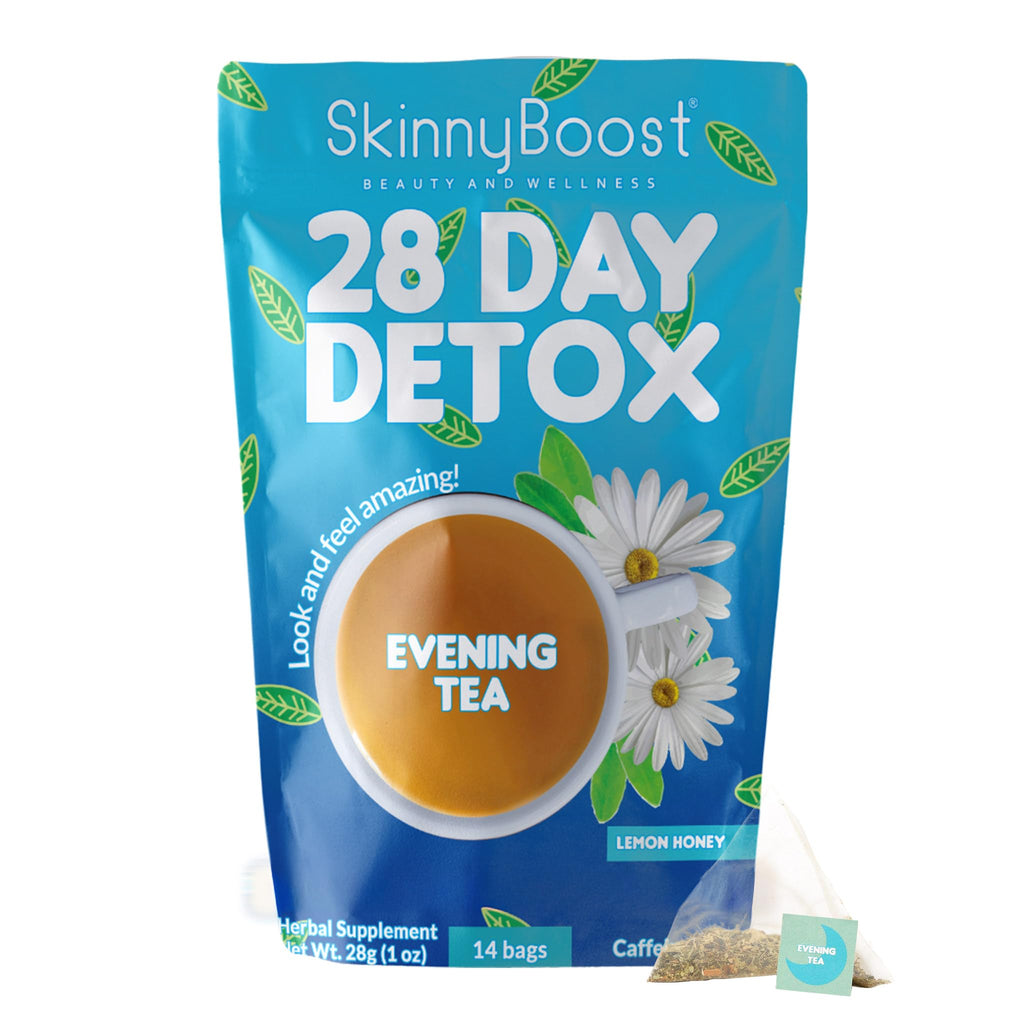 SkinnyBoost Daytime Teas, 3 Evening Detox Teas Non GMO, Vegan, All