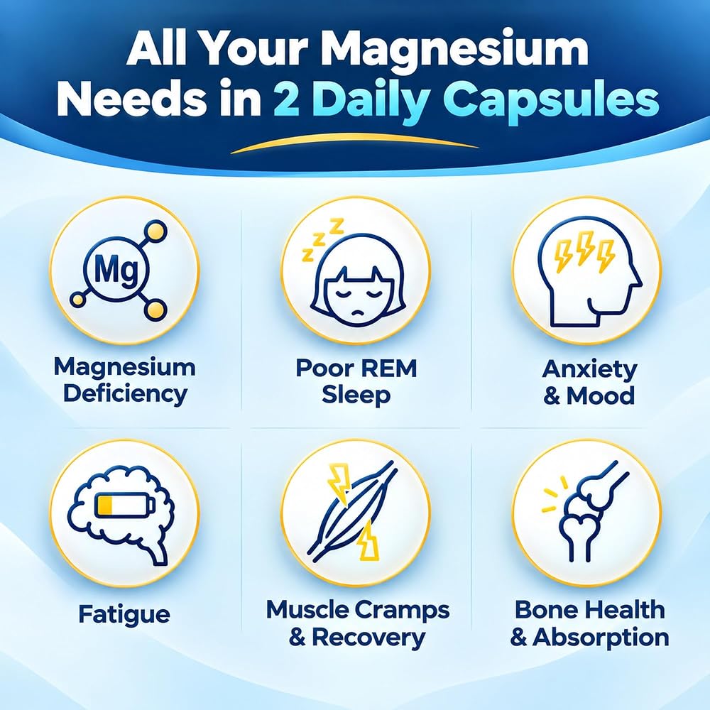 GreeNatr Magnesium Supplement 4-in-1 Blend - 120 Capsules - image 5