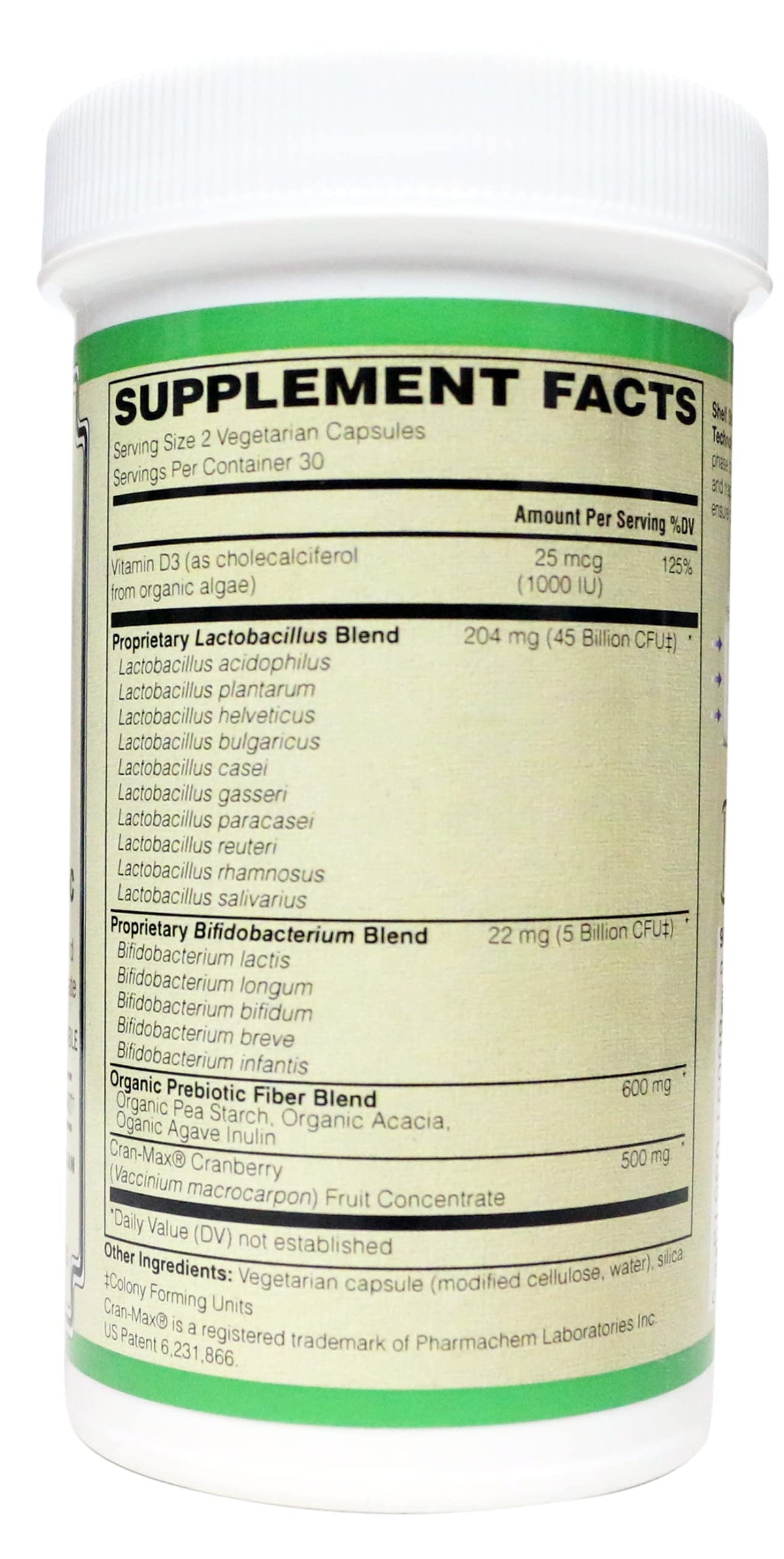 AlchePharma Urinary Formula 50 Billion Probiotic - 60 Vegetarian Capsules - image 2