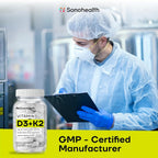 SonoHealth Vitamin D3 + K2 with BioPerine - 60 Capsules - image 9