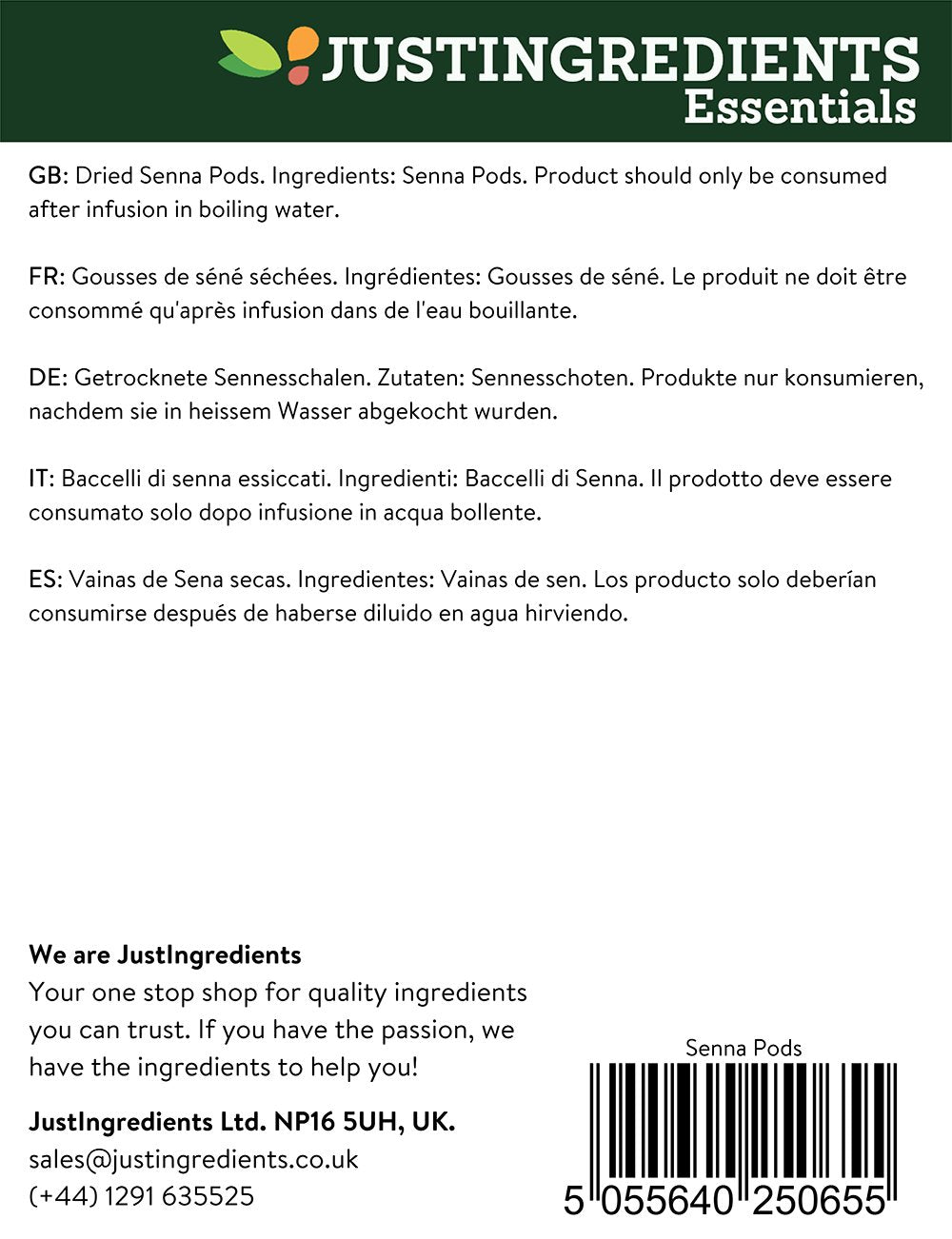 JustIngredients Senna Pods - 1 kg - image 4