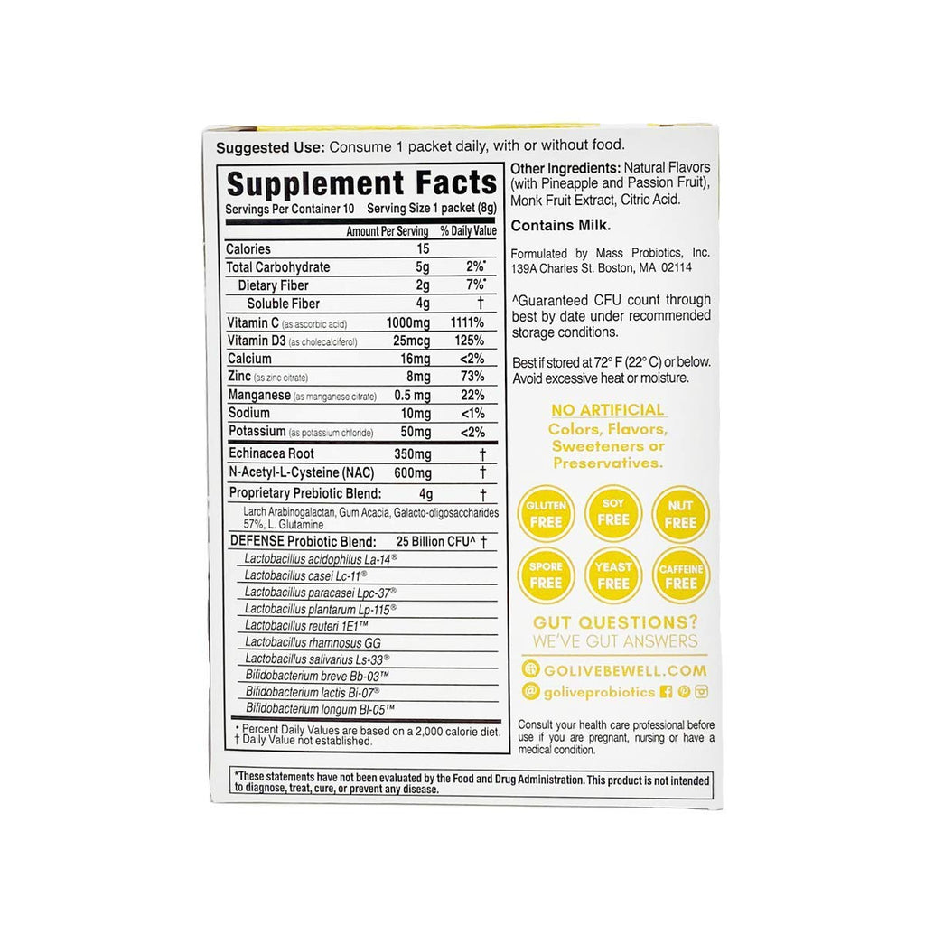 GoLive Immune Defense Synbiotic Powder - 10 Servings - image 6