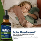 Nurbetoxa Kava Kava Root Extract Drops for Sleep Support - 2 Fl Oz - image 2
