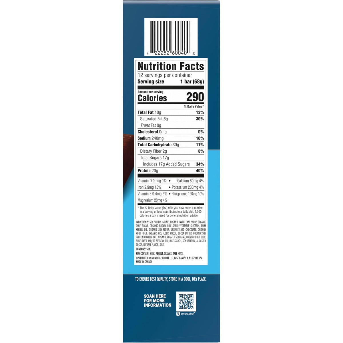 CLIF BUILDERS Protein Bars, Chocolatey Peanut Butter, Gluten Free
