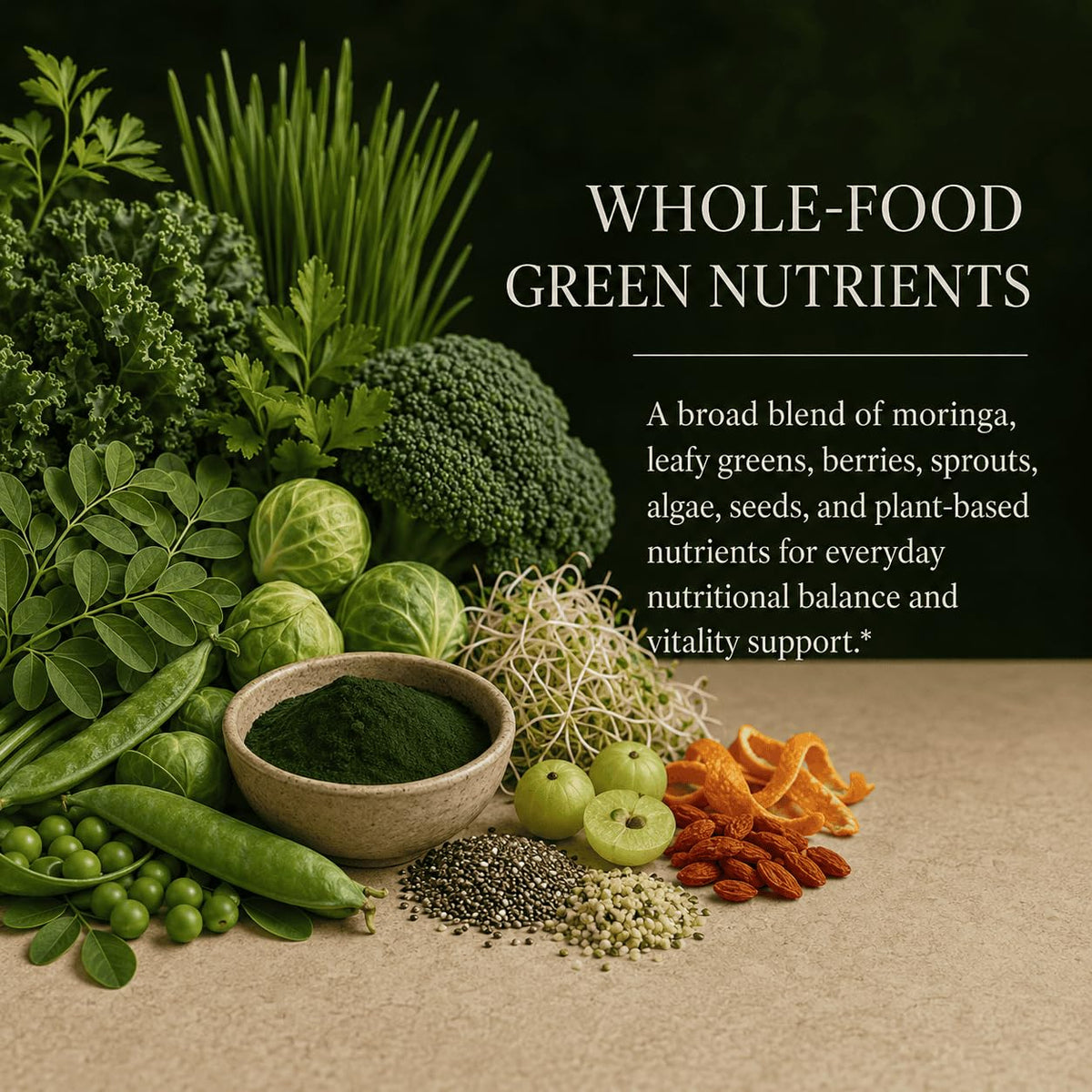 Green Organic Supplements Green Power Multivitamin - 90 Vegetarian Capsules - image 2