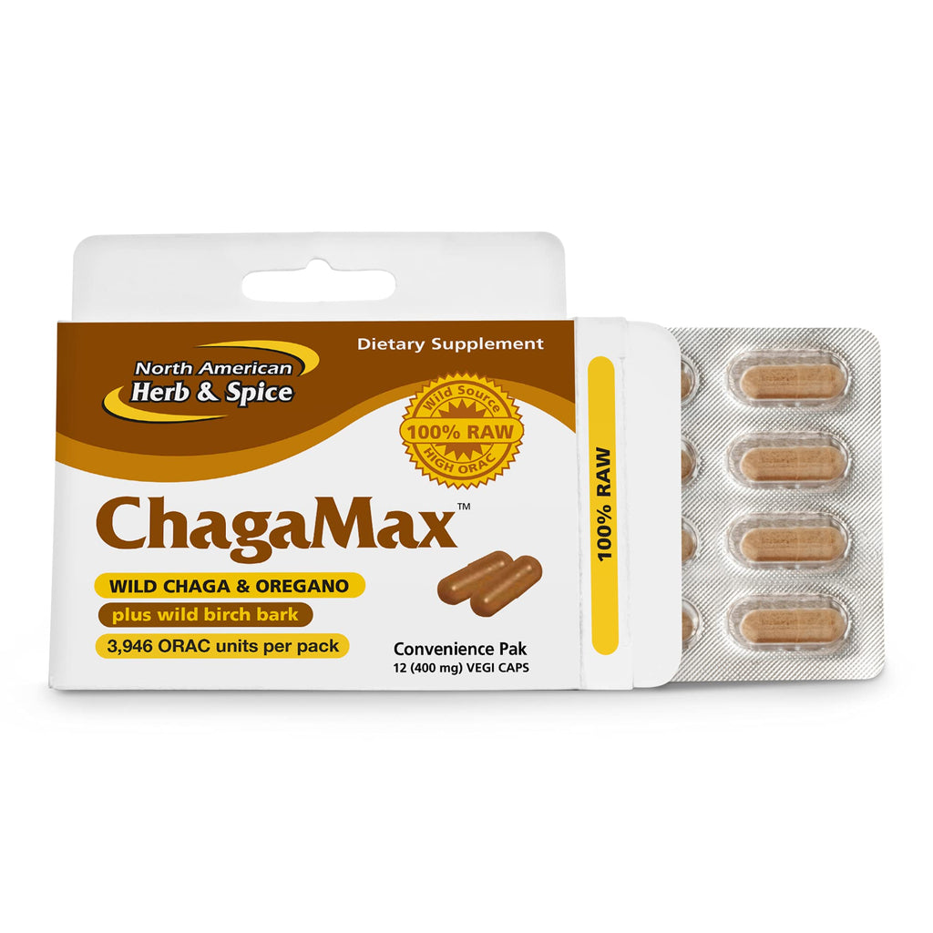 NORTH AMERICAN HERB & SPICE ChagaMax Chaga Mushroom - 90 Servings