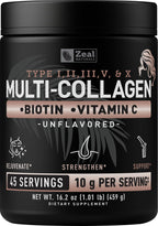 Zeal Naturals Premium Multi Collagen Peptides Protein Powder