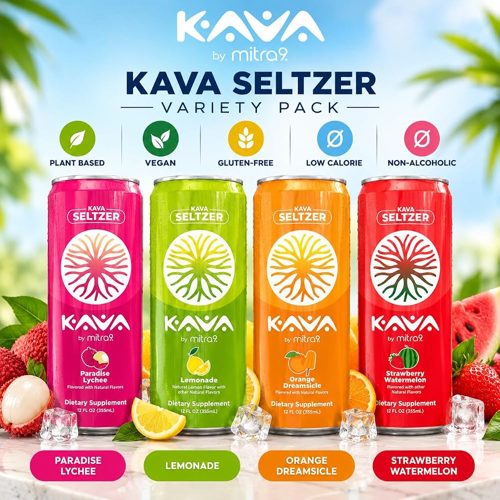 Mitra9 MITRA-9 Botanical Beverages - Kava Drink Flavor Variety Pack