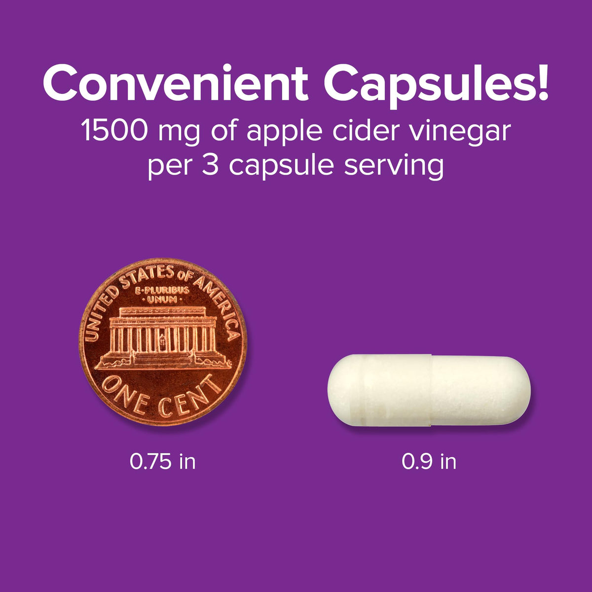 Webber Naturals Apple Cider Vinegar 1500mg - 240 Capsules - image 7