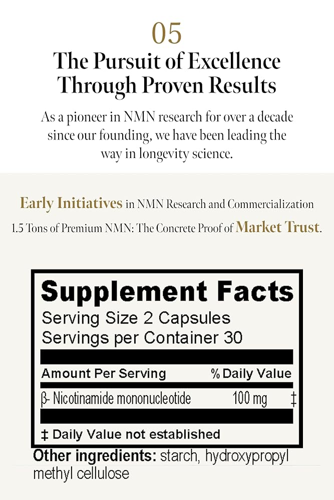 MIRAI LAB NMN Supplement 3000 mg Nicotinamide Mononucleotide - 60 Capsules - image 9