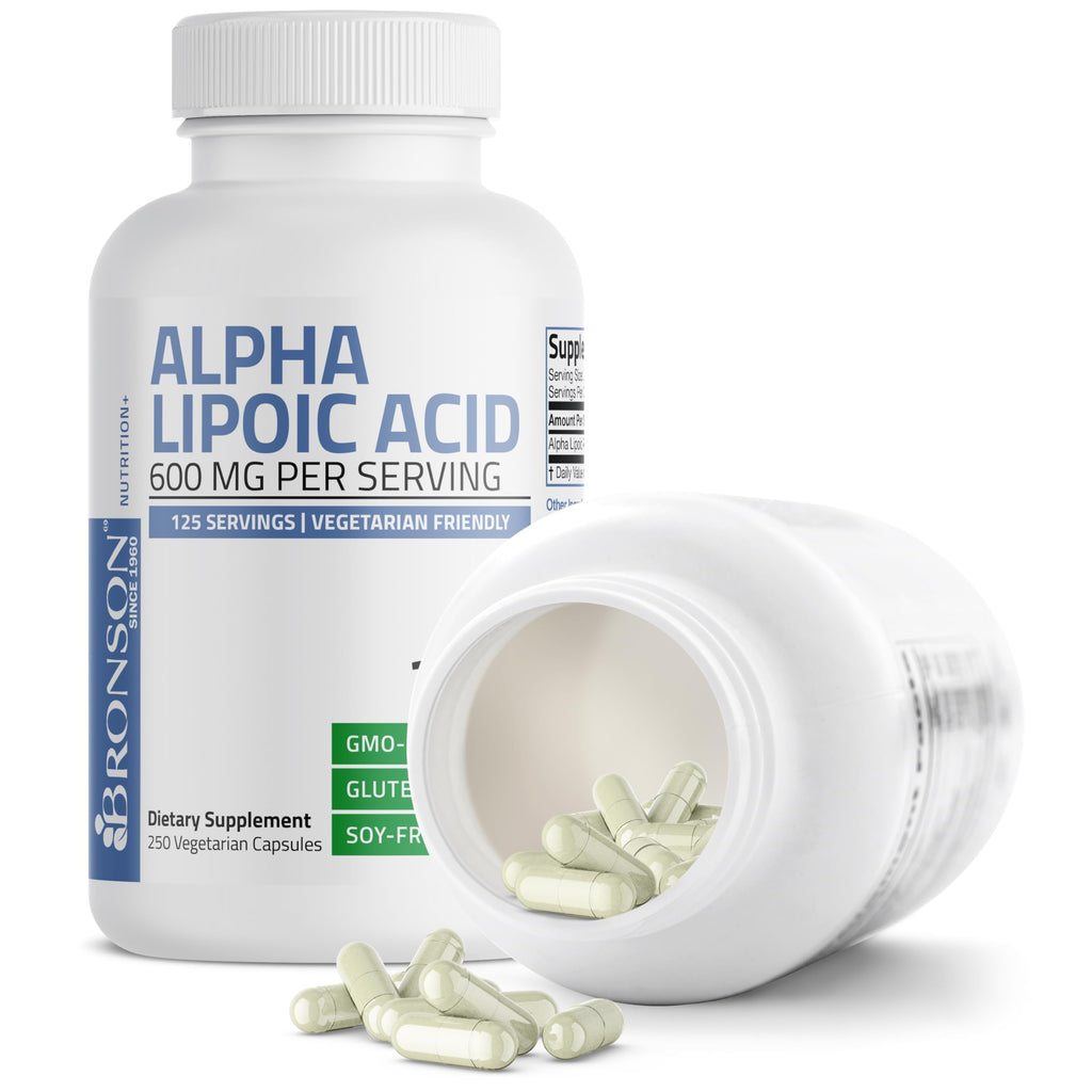 Bronson Alpha Lipoic Acid 600 MG Free Radical Scavenger Supports