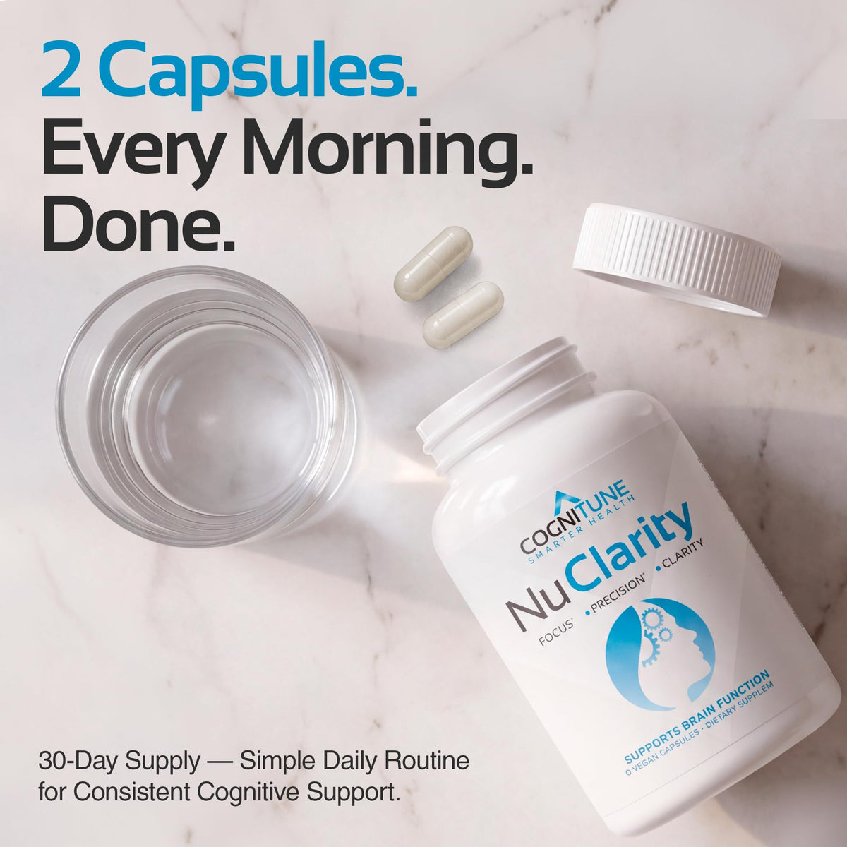 CogniTune NuClarity Brain Supplement for Memory and Focus - 60 Capsules - image 6