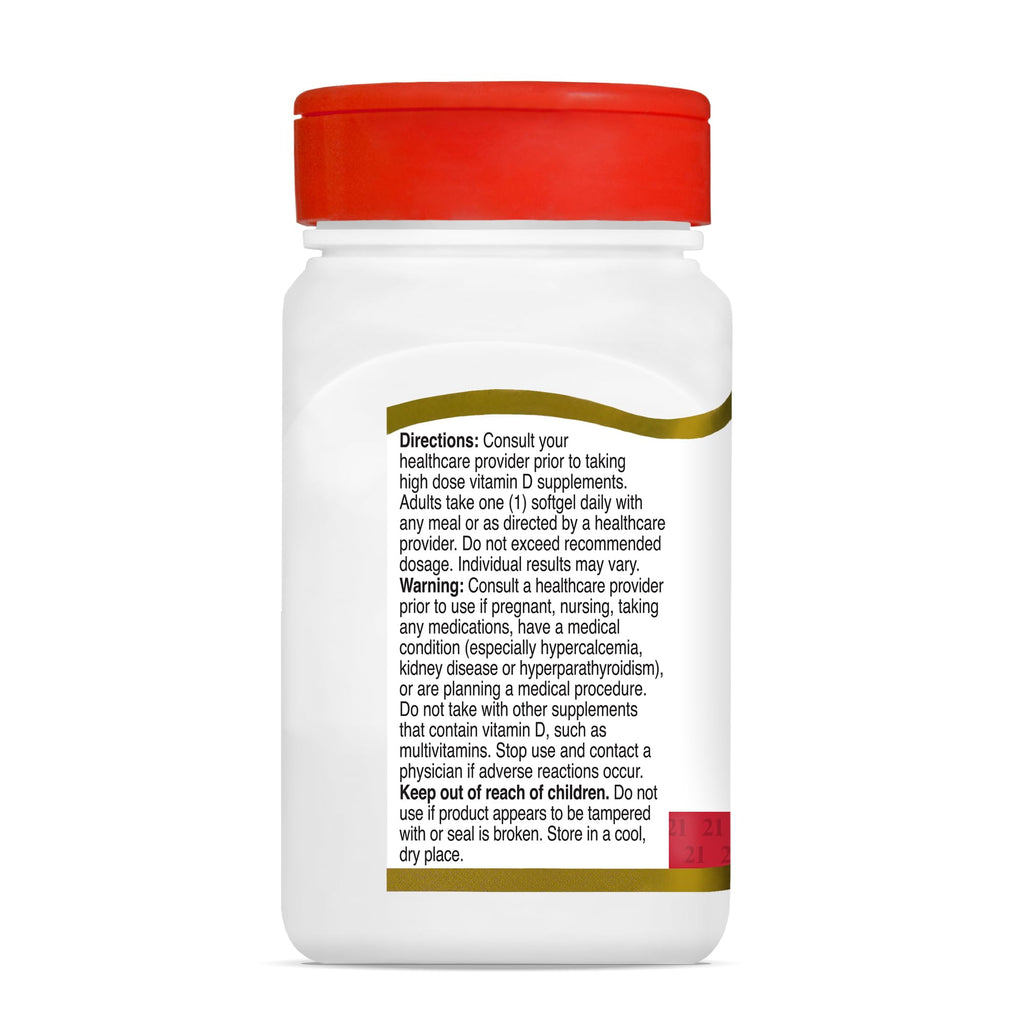 21st Century Vitamin D3 10,000 IU Rapid Release Softgels - 110 Count - image 7