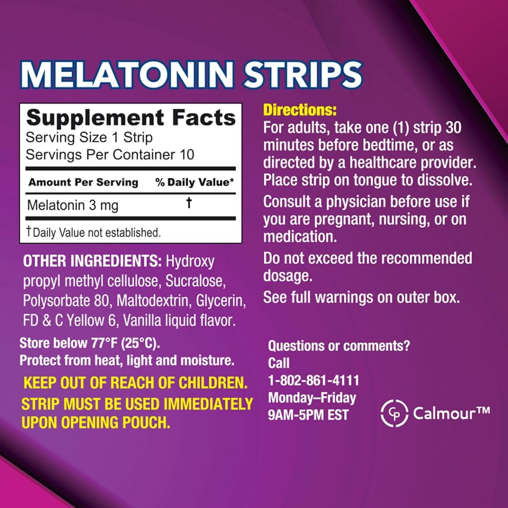 CALMOUR Oral Sleep Strips