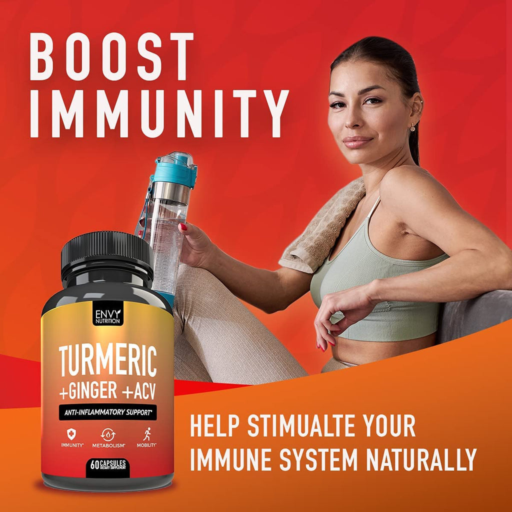 Envy Nutrition Turmeric & Ginger Supplement with Apple Cider Vinegar - image 5