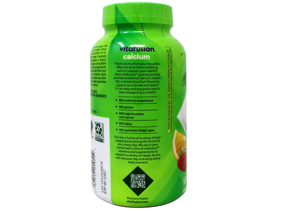 Vitafusion Calcium 500 mg Gummy Vitamins for Bone Support - 200 Gummies - image 6