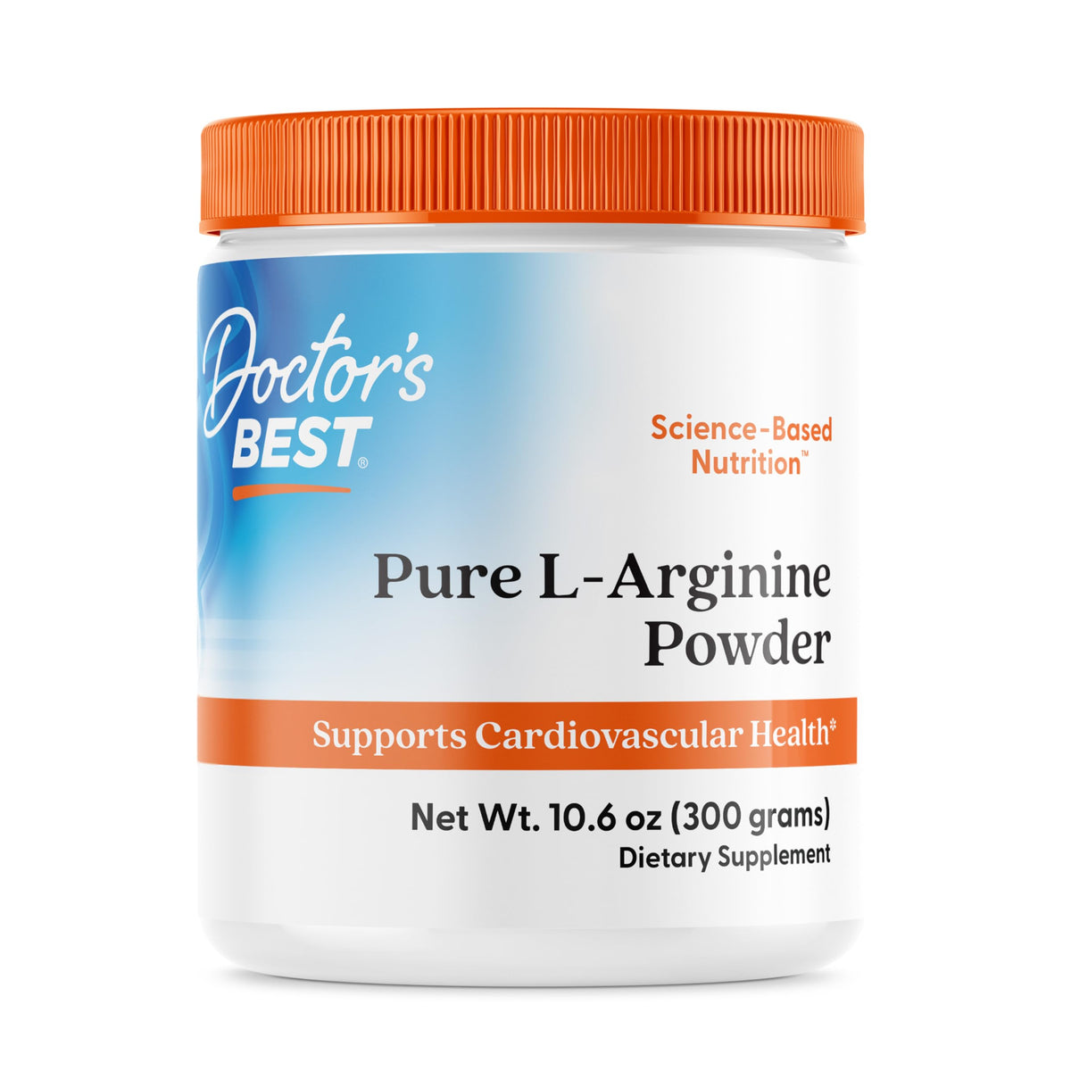 Doctor's BEST Pure L-Arginine Powder Blood Flow Support - 10.6 oz