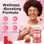 CFILIHTC Iron Gummies for Women & Men - Iron Supplement with Vitamin