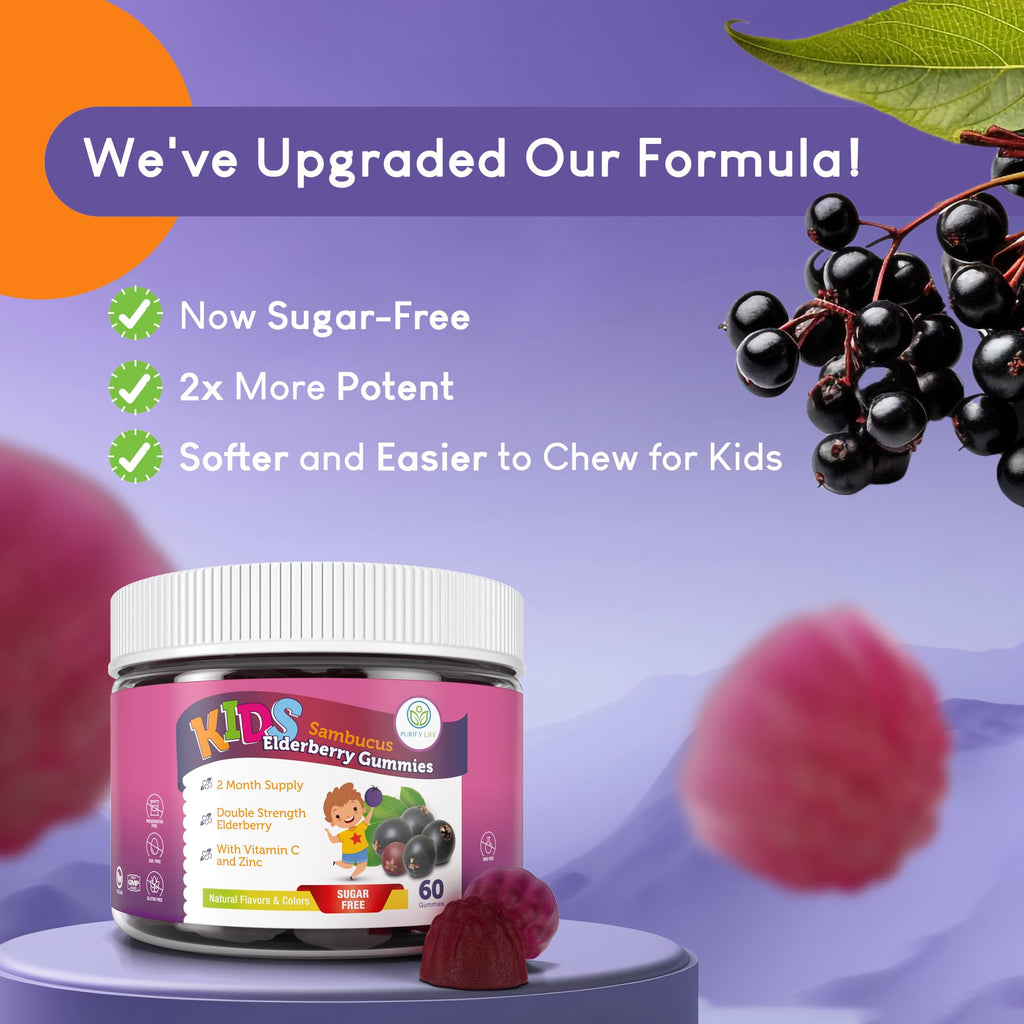 Purify Life Sugar-Free Kids Elderberry Gummies with Vitamin C & Zinc - image 3