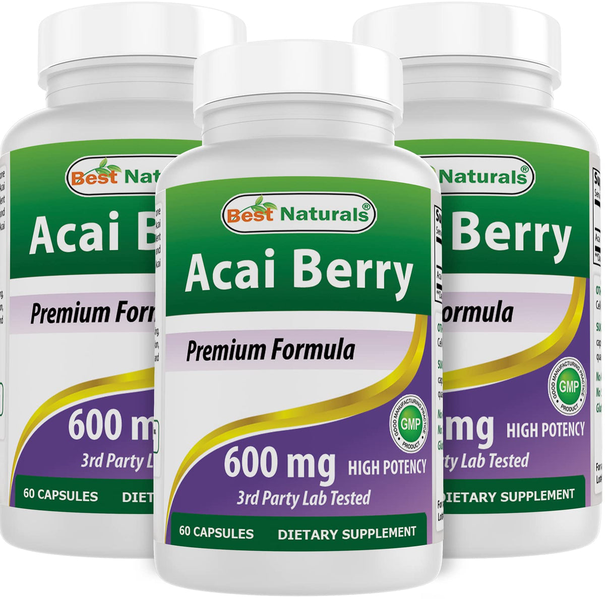 Best Naturals Acai Berry 600 mg 60 Capsules