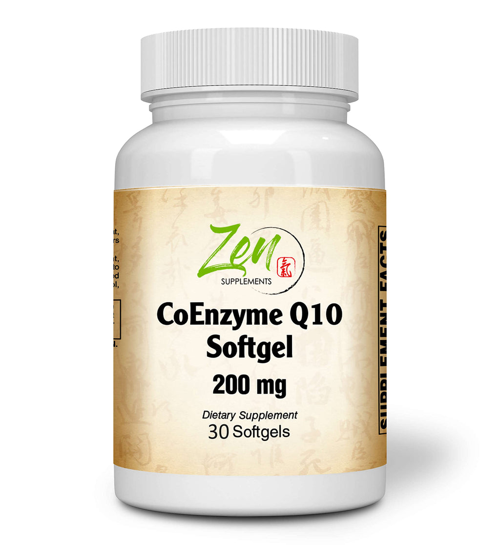 Zen Supplements CoEnzyme Q10 200mg - 30 Softgels