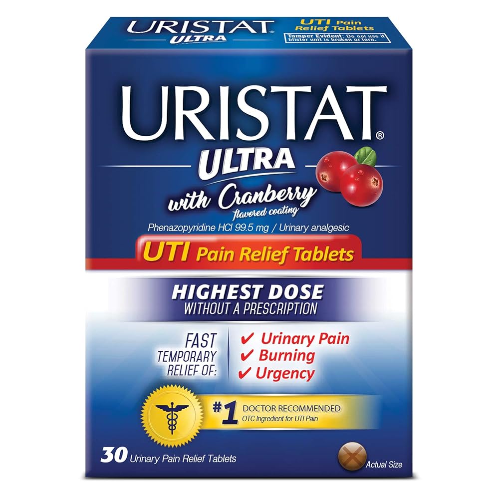 URISTAT Ultra UTI Pain Relief Tablets - 30 Tablets
