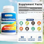 Best Naturals Strontium Bone Building Formula 680mg - 90 Capsules - image 2