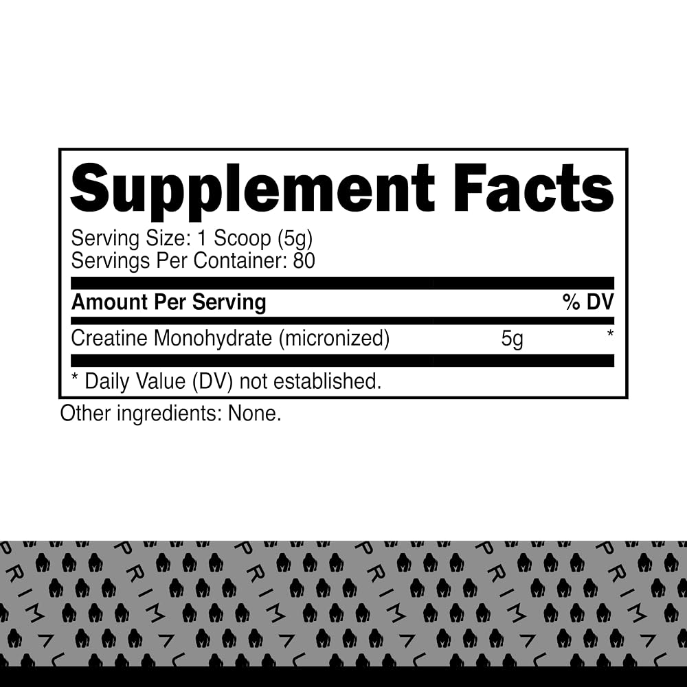 Primal Creatine Monohydrate Powder Unflavored - 400 Grams - image 3