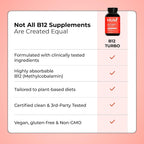 HUM B12 Turbo High Potency Vitamin B12 Daily Energy Support - 30 Tablets - image 6