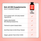 HUM B12 Turbo High Potency Vitamin B12 Daily Energy Support - 30 Tablets - image 6