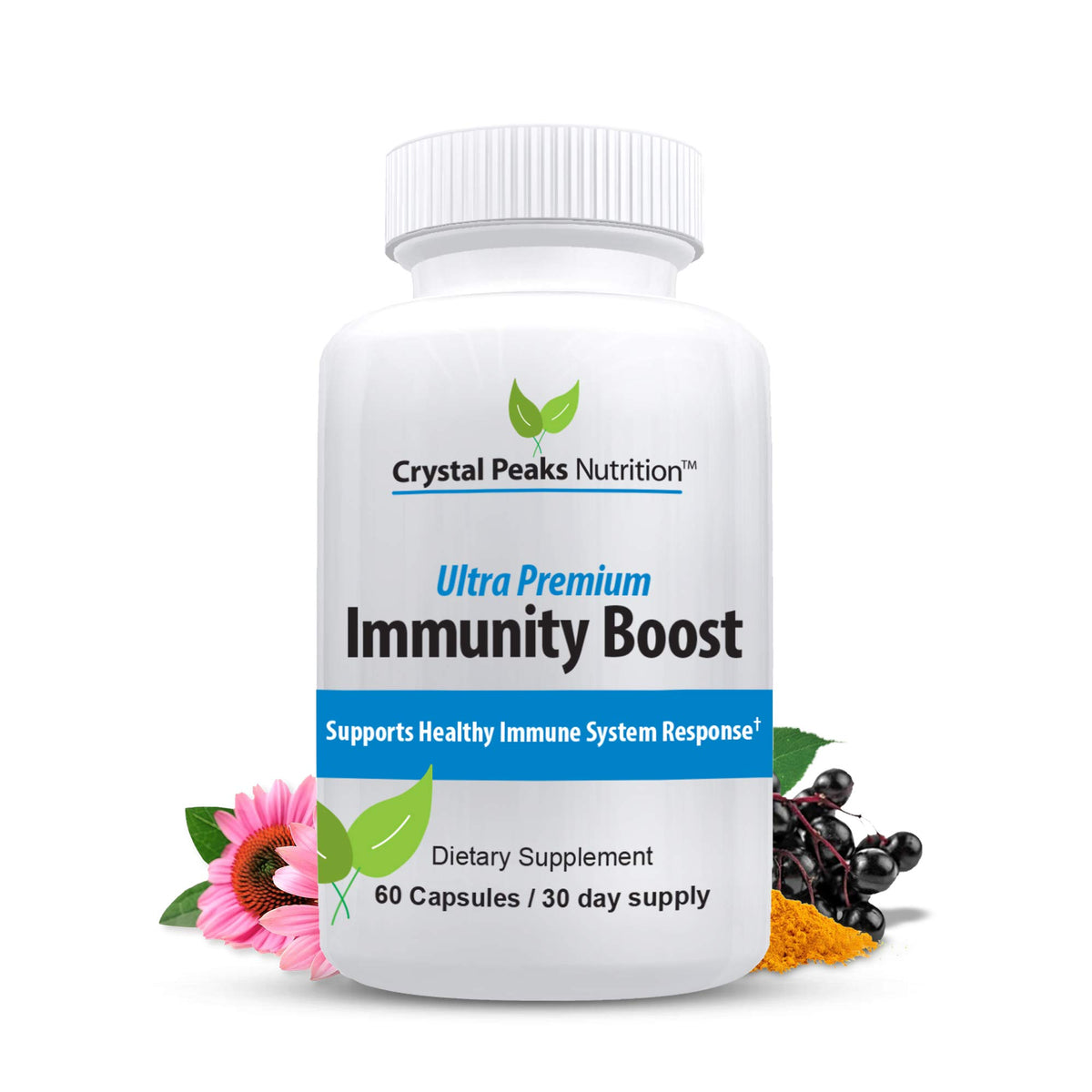 Crystal Peaks Nutrition Immune Support Capsules with Elderberry