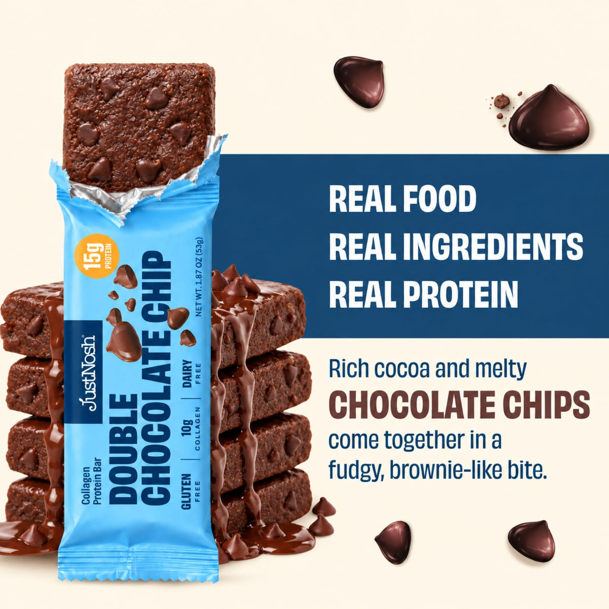 JustNosh Collagen Protein Bars