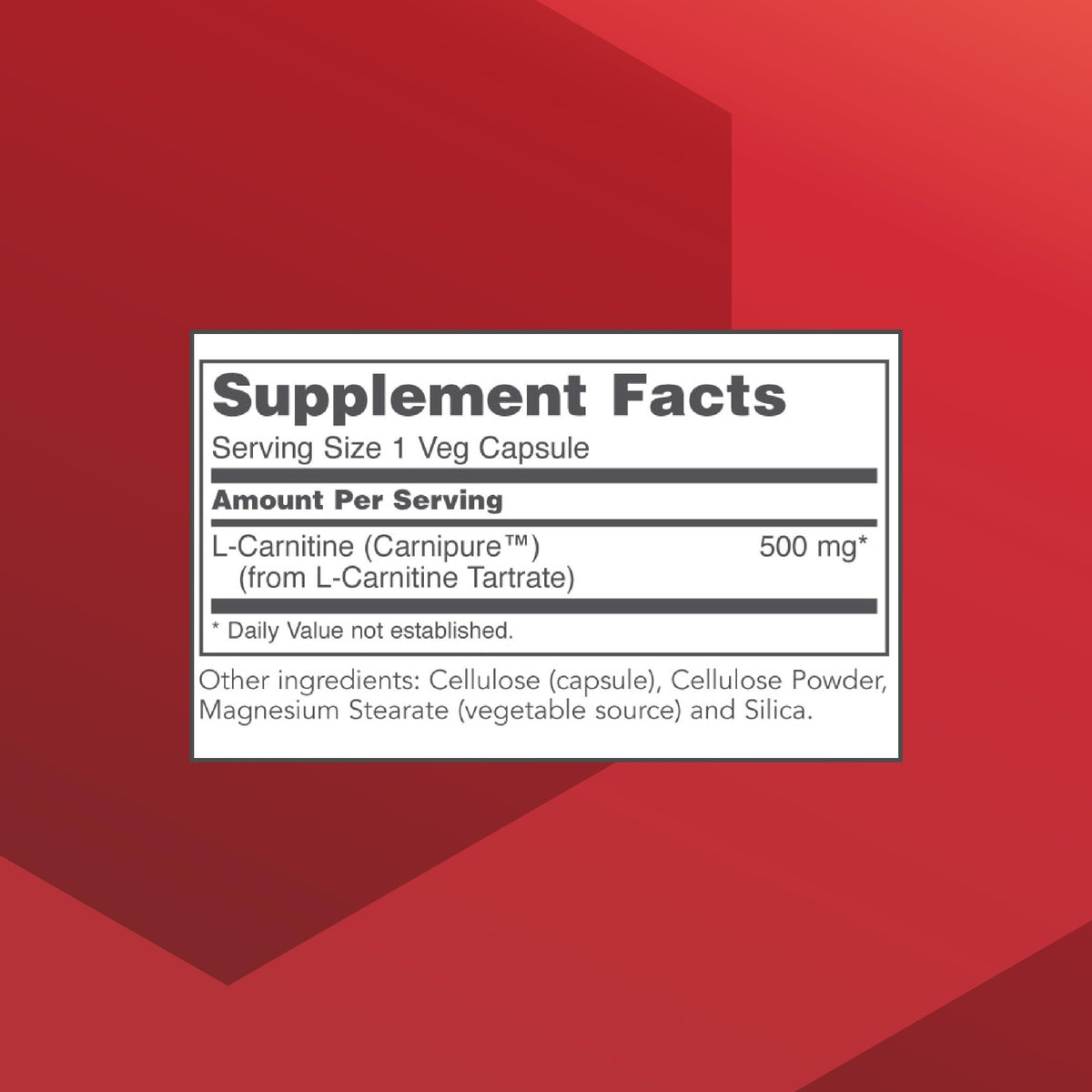 PROTOCOL FOR LIFE BALANCE L-Carnitine 500mg - 60 Vegetarian Capsules - image 2