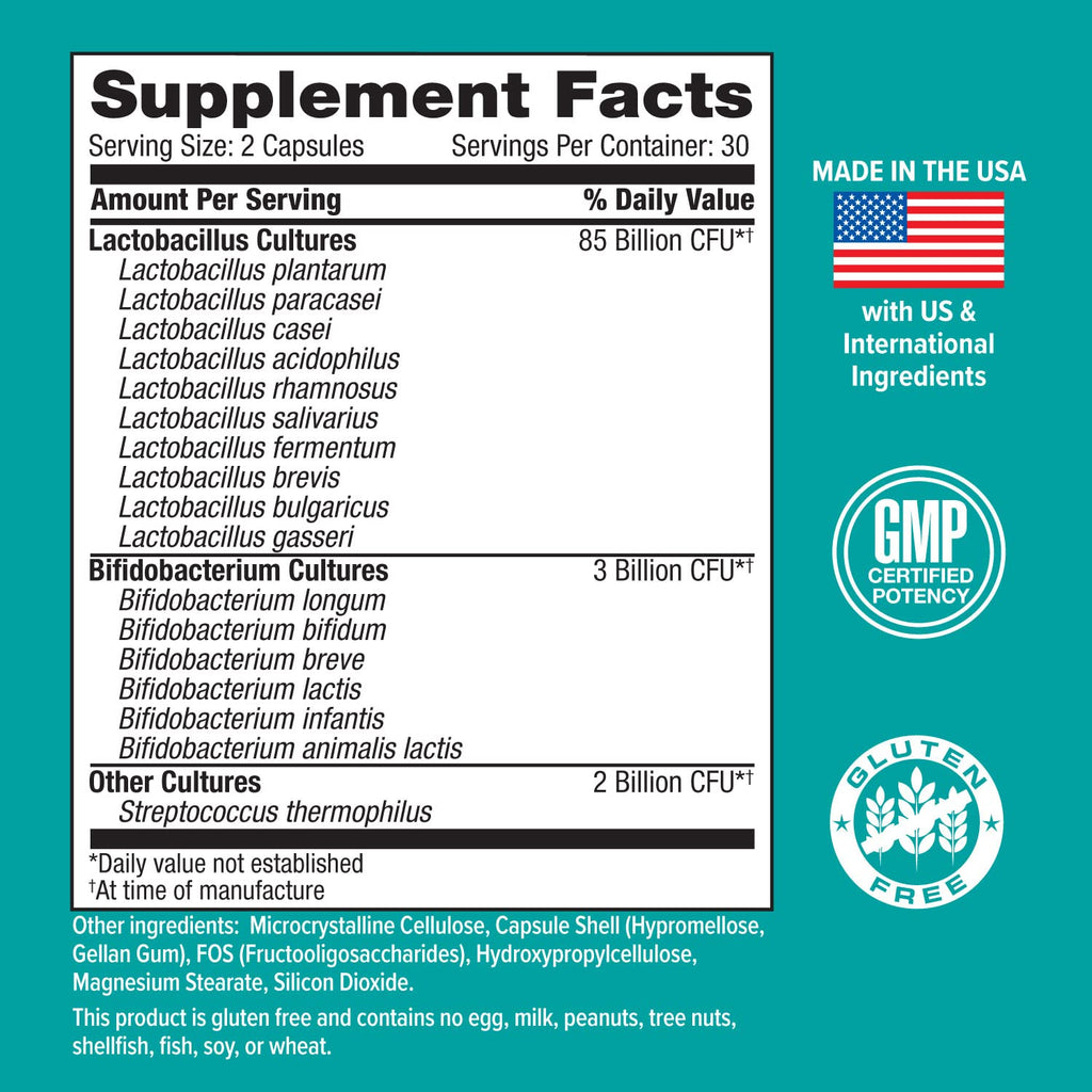 Optim Nutrition Hi-Health Chime Probiotics for Men 90 Billion - 60 Capsules - image 3