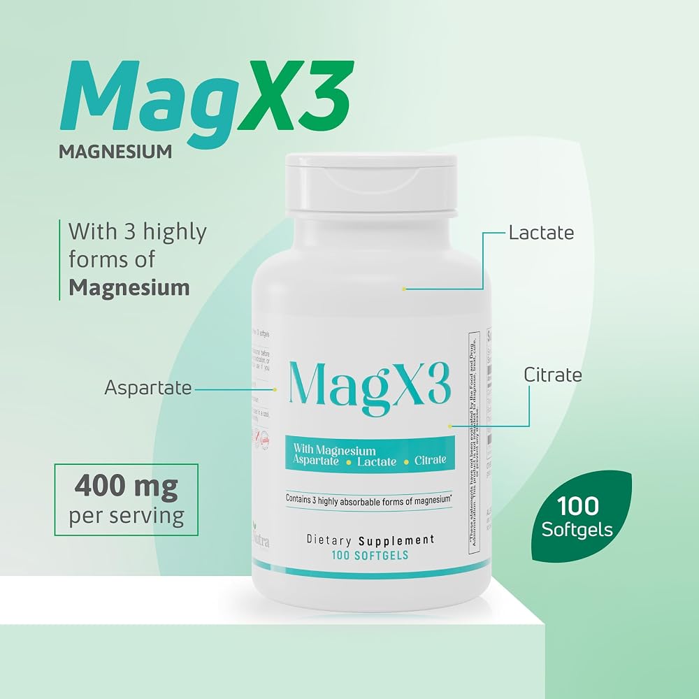 Nutra Nutrition Magnesium Citrate Complex 400 mg - 100 Softgels - image 3