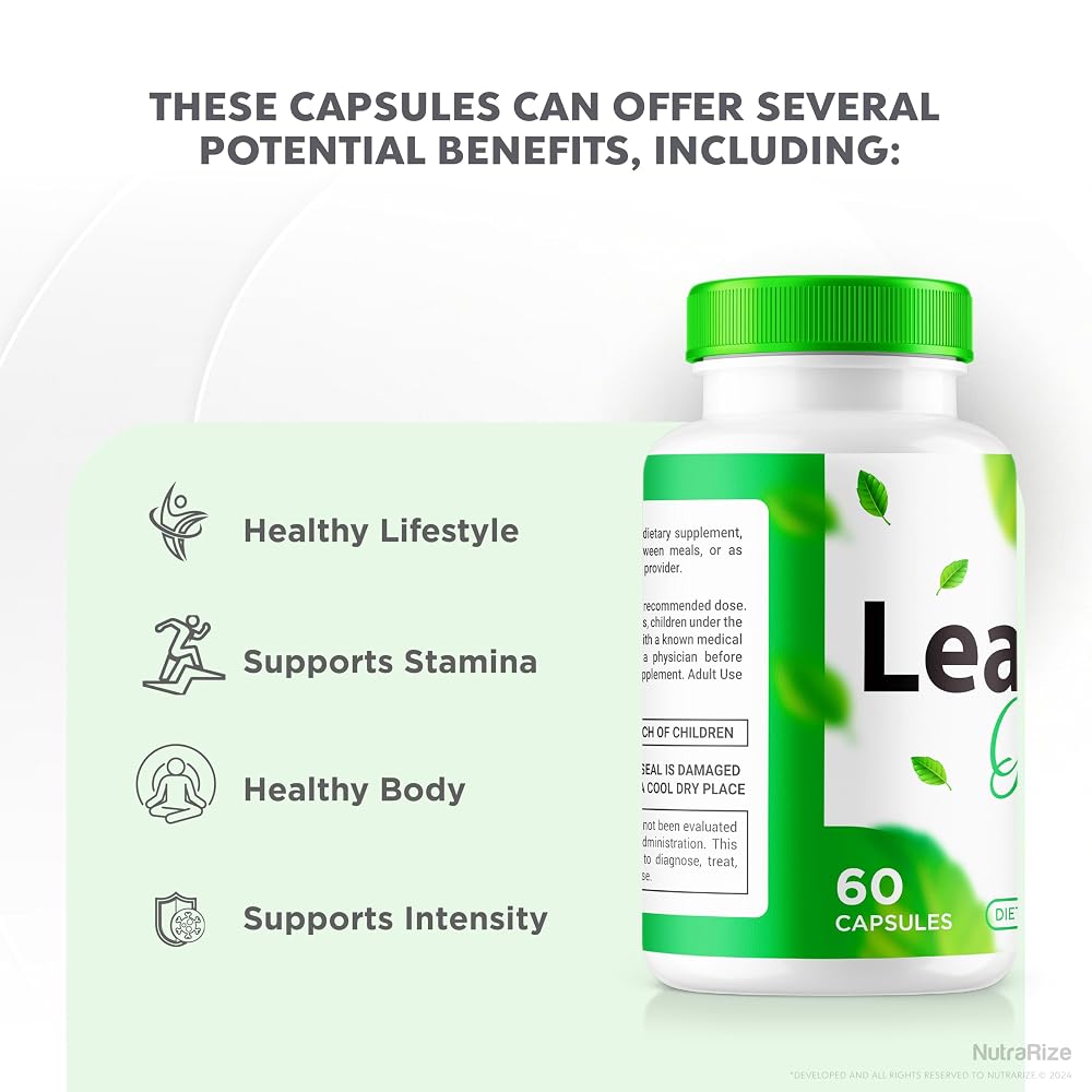 NutraRize Lean Green Capsules for Active Lifestyle - 60 Capsules - image 5