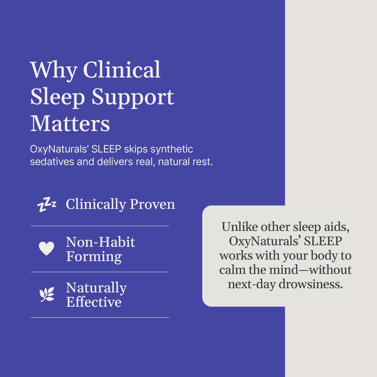 OxyNaturals Natural Sleep Aid with Melatonin 2.5mg - 35 Capsules - image 2