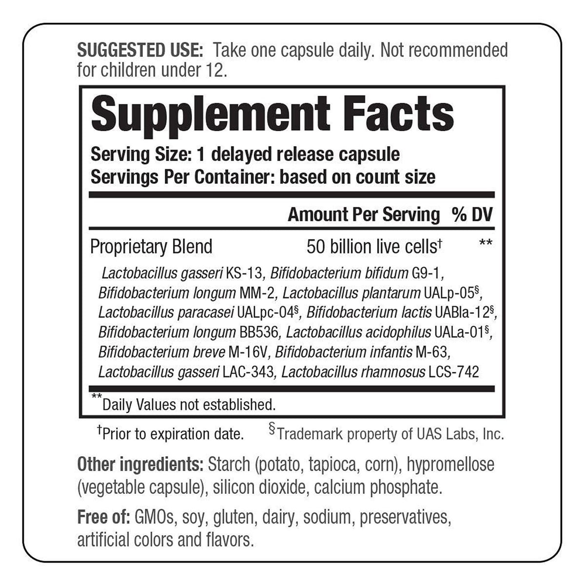 Kyo-Dophilus Max Probiotic 50 Billion CFU - 30 Capsules - image 2