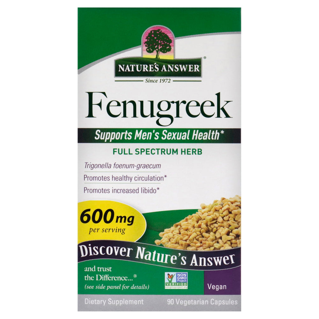 Nature's Answer Fenugreek Seed Supplement - 90 Capsules - image 5