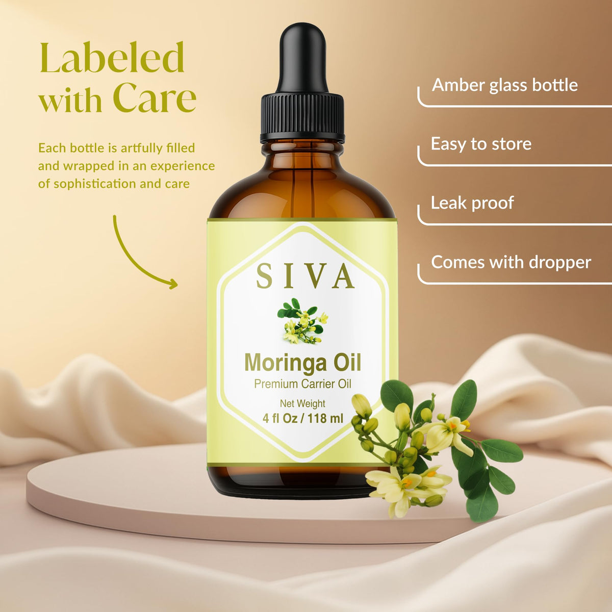 SIVA Organics Moringa Carrier Oil - 4 Fl Oz - image 4